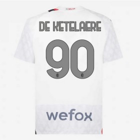 Jalkapallo Pelipaidat/Peliasut AC Milan De Ketelaere 90 Vieraspelipaita 2023-24